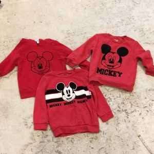 Lot of Mickey Mouse Sweatshirts